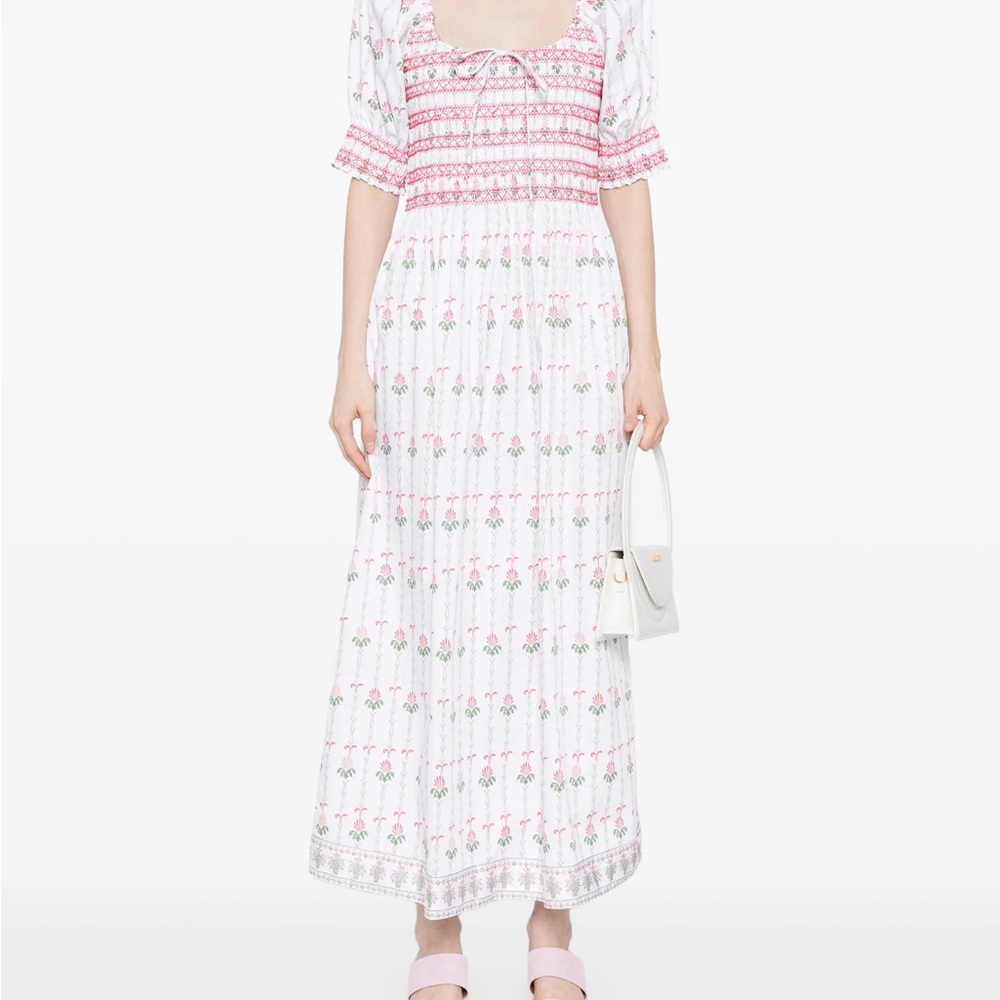 Hill House Floral Smocked Maxi Dress
